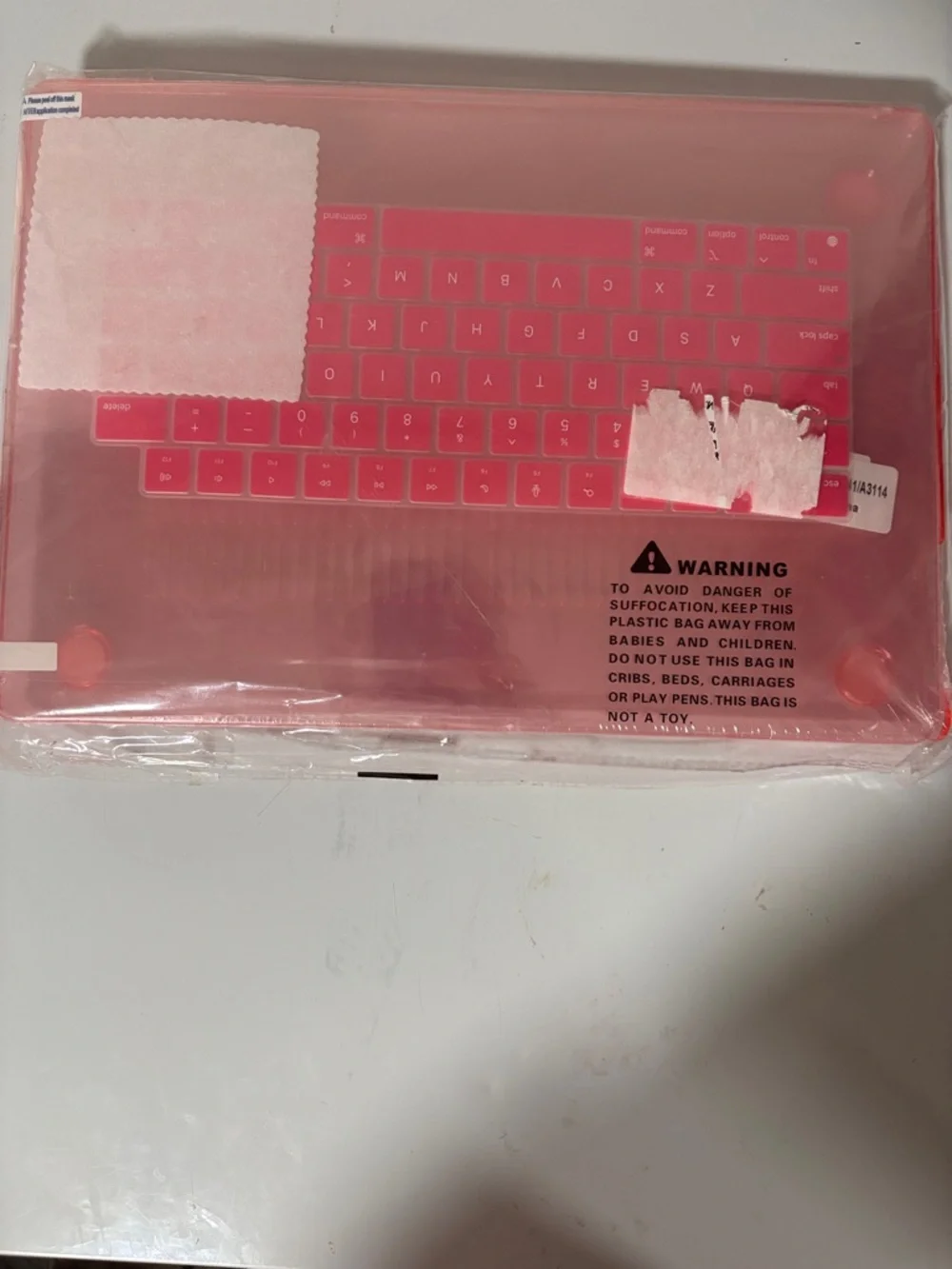 Pink Laptop Protective Case with Keyboard Cover